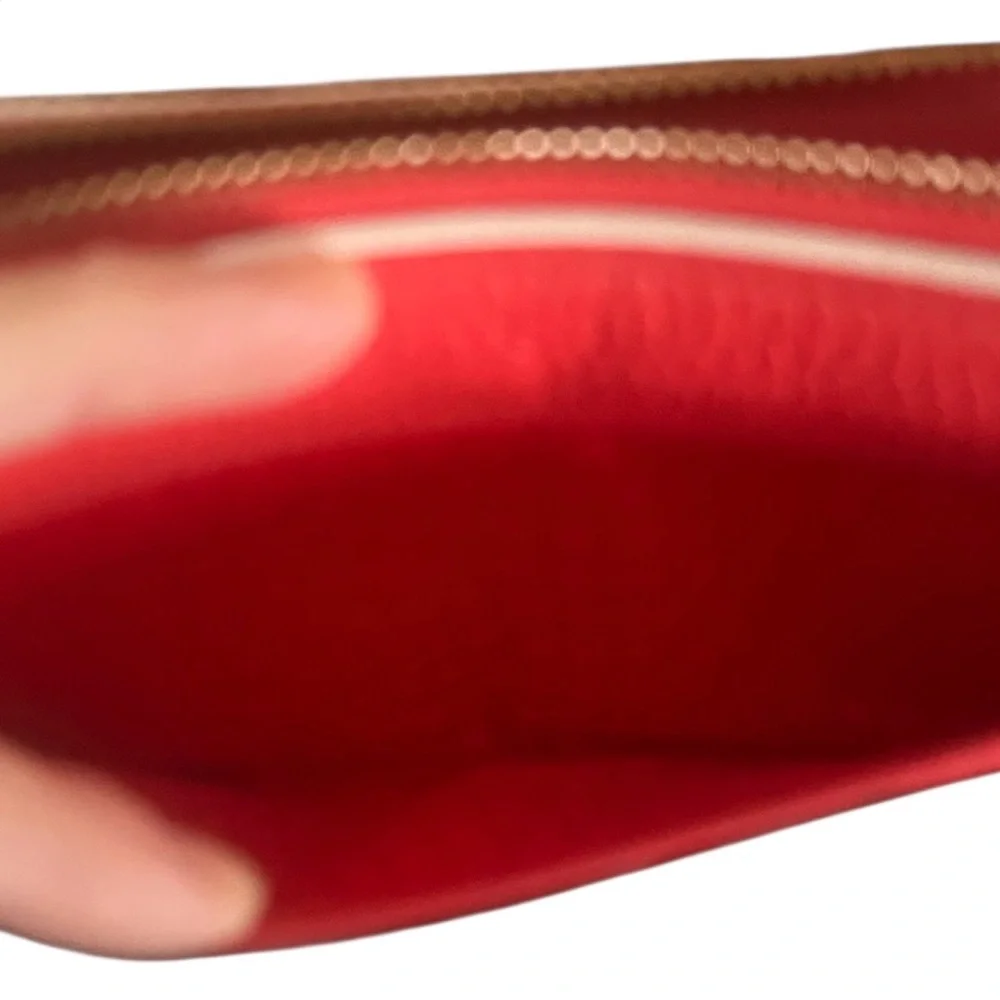 kate spade Red and White Zip-Around Tassel Wallet - Picture 4 of 10